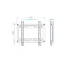 Кронштейн для телевизора Kromax IDEAL-5 черный 15"-47" макс.35кг настенный фиксированный