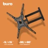 Кронштейн для телевизора Buro FL4S черный 20"-65" макс.25кг настенный поворотно-выдвижной и наклонный