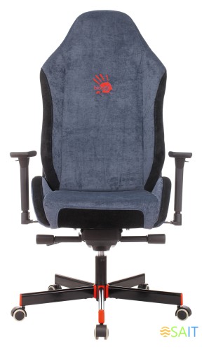 Кресло игровое A4Tech Bloody GC-470 синий с подголов. крестов. металл