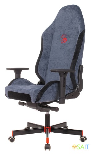 Кресло игровое A4Tech Bloody GC-470 синий с подголов. крестов. металл