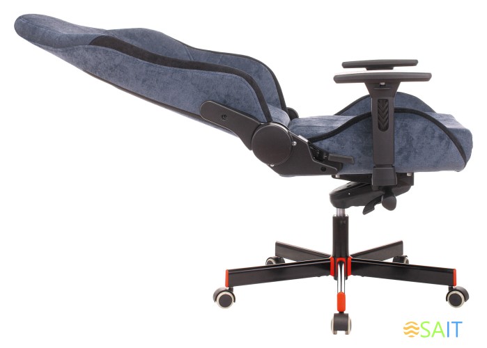 Кресло игровое A4Tech Bloody GC-470 синий с подголов. крестов. металл