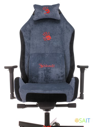 Кресло игровое A4Tech Bloody GC-470 синий с подголов. крестов. металл