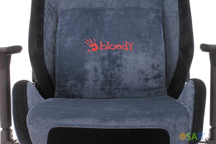 Кресло игровое A4Tech Bloody GC-470 синий с подголов. крестов. металл