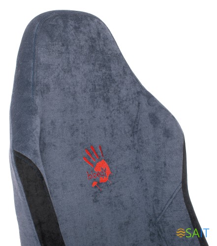 Кресло игровое A4Tech Bloody GC-470 синий с подголов. крестов. металл