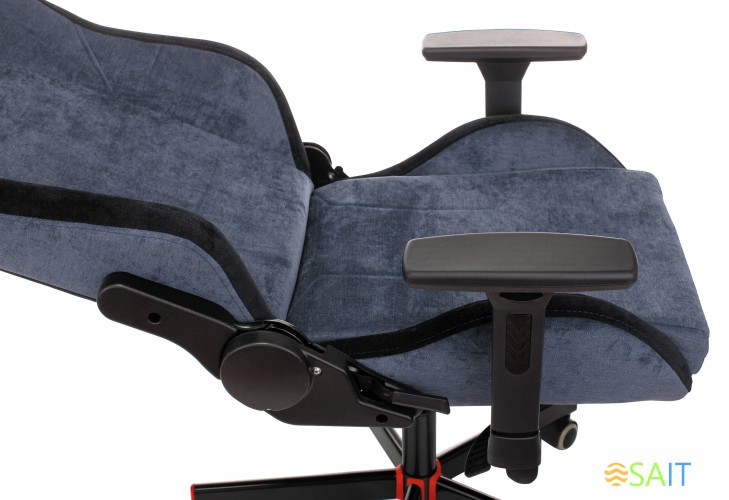 Кресло игровое A4Tech Bloody GC-470 синий с подголов. крестов. металл