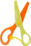 Ножницы Silwerhof детские 130мм ручки пластиковые асим. пластик салатовый/оранжевый
