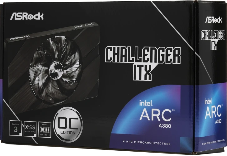 Видеокарта Asrock PCI-E 4.0 A380 CLI 6GO INTEL ARC A380 6Gb 96bit GDDR6 2250/15500 HDMIx1 DPx3 HDCP Ret