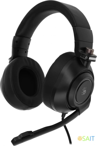 Наушники с микрофоном A4Tech Bloody G580 черный 2м мониторные USB оголовье (G580 USB /BLACK)