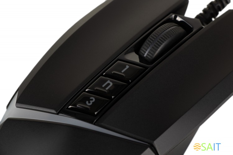 Мышь A4Tech Bloody W60 Max черный оптическая 10000dpi USB 7but (W60 MAX STONE BLACK)