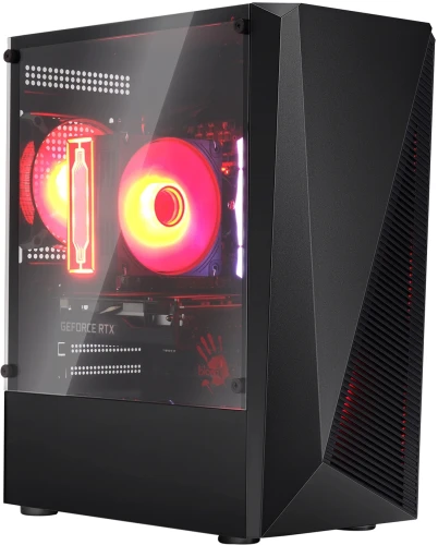 Корпус Bloody BD-CC102F черный без БП mATX 4x120mm 2xUSB2.0 1xUSB3.0 audio bott PSU