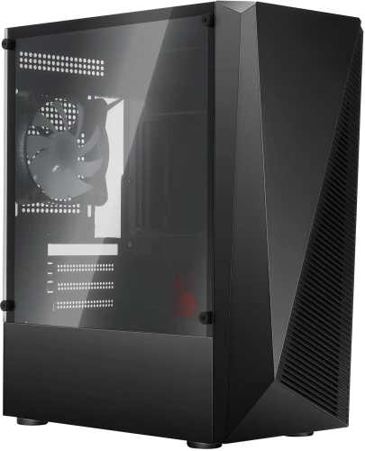 Корпус Bloody BD-CC102F черный без БП mATX 4x120mm 2xUSB2.0 1xUSB3.0 audio bott PSU