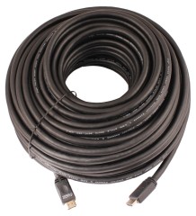 Кабель аудио-видео Lazco WH-111 HDMI (m)/HDMI (m) 35м. позолоч.конт. черный (10879)