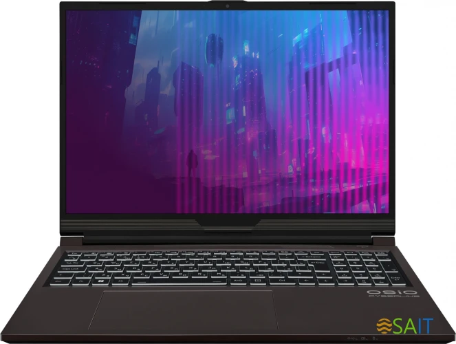 Ноутбук Osio CyberLine C160i-001 Core i5 12600H 16Gb SSD512Gb NVIDIA GeForce RTX 3050 6Gb 16" IPS WUXGA (1920x1200) noOS brown WiFi BT Cam 3410mAh