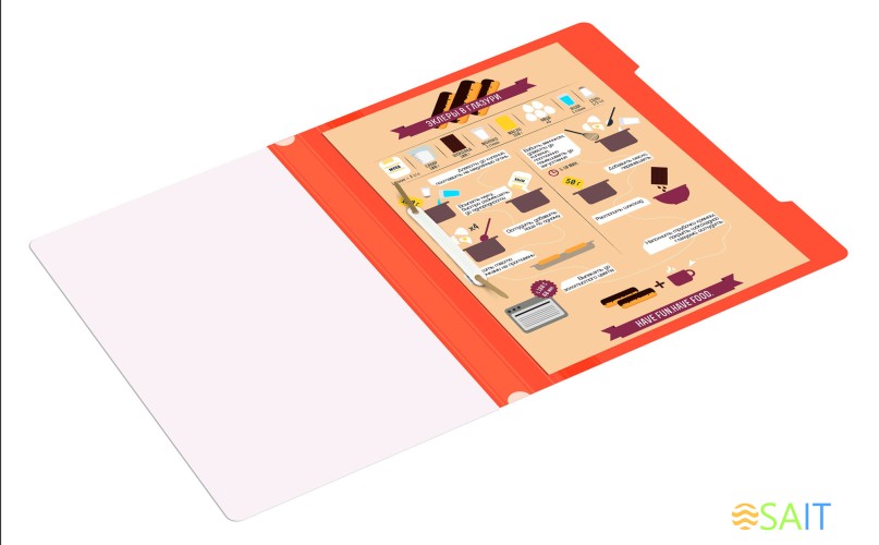 Папка-скоросшиватель Бюрократ Люкс -PSL20RED A4 прозрач.верх.лист пластик красный 0.14/0.18