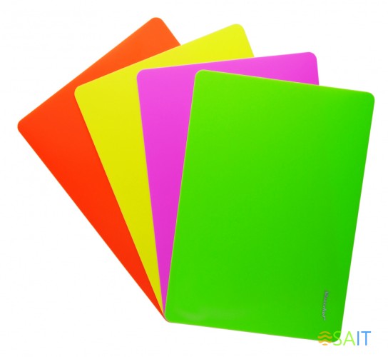 Доска для лепки Silwerhof 957014 прямоугольная 340x240мм 1мм цв.ассорт.