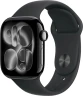 Смарт-часы Apple Watch Series 11 A3331 42мм OLED корп.черный Sport Band рем.черный разм.брасл.:M/L (MEQU4LW/A)