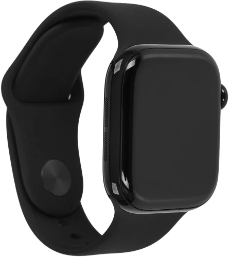 Смарт-часы Apple Watch Series 11 A3331 42мм OLED корп.черный Sport Band рем.черный разм.брасл.:M/L (MEQU4LW/A)