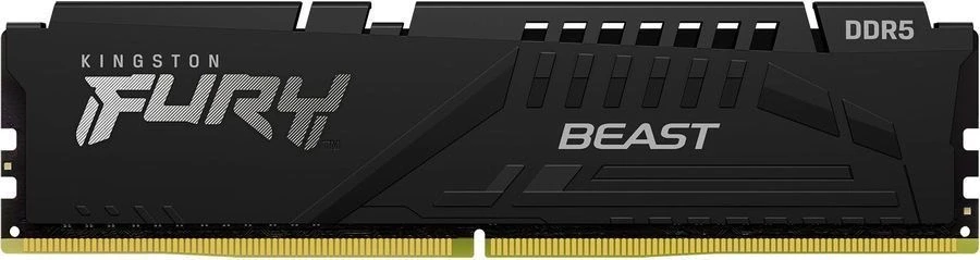 Память DDR5 32GB 6400MHz Kingston KF564C32BBE-32 Fury Beast RTL Gaming PC5-51200 CL32 DIMM 288-pin 1.4В single rank с радиатором Ret