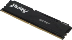 Память DDR5 32GB 6400MHz Kingston KF564C32BBE-32 Fury Beast RTL Gaming PC5-51200 CL32 DIMM 288-pin 1.4В single rank с радиатором Ret