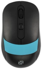 Мышь Оклик 310MW черный/синий оптическая 3200dpi беспров. USB для ноутбука 4but (1869090)