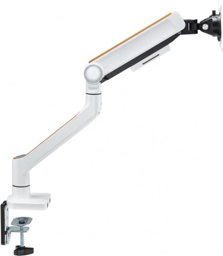 Кронштейн для мониторов Ultramounts UM732W белый/коричневый 17"-32" макс.8кг крепление к столешнице поворот и наклон