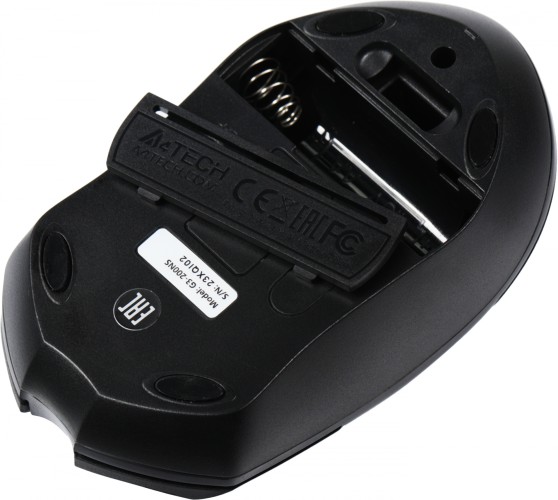 Мышь A4Tech V-Track G3-200NS черный оптическая 1200dpi беспров. USB 3but