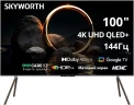 Телевизор QLED Skyworth 100" 100Q79H MaxScreen TV Frameless черный/коричневый 4K Ultra HD 144Hz MEMC DVB-T DVB-T2 DVB-C DVB-S DVB-S2 USB WiFi Smart TV