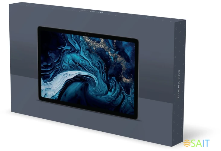 Планшет Digma Pro HIT 16 T616 (2.0) 8C RAM8Gb ROM256Gb 10.4" IPS 2000x1200 4G 2Sim Android 13 серый 13Mpix 5Mpix BT WiFi microSD 1Tb 7000mAh