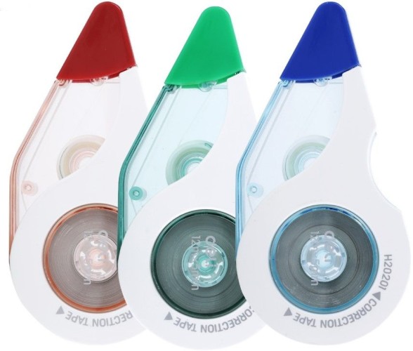 Лента коррект. Deli Cover UP EH20201 12мx5мм белый блистер