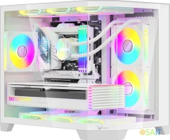 Корпус Formula Crystal Z6M Floe белый без БП mATX 4x120mm 2xUSB3.0 audio bott PSU