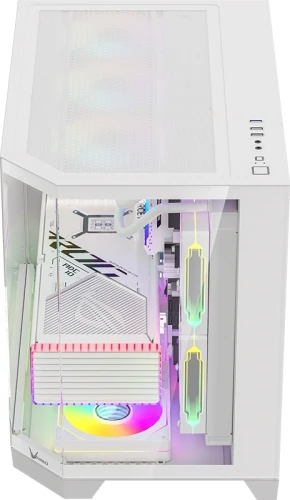 Корпус Formula Crystal Z6M Floe белый без БП mATX 4x120mm 2xUSB3.0 audio bott PSU