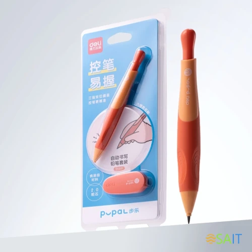 Карандаш мех. Deli SH321orange Pupal оранжевый блистер