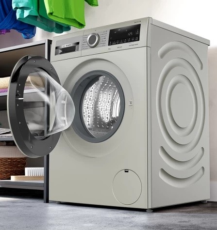 Стиральная машина Bosch Serie 4 WGA2440XME пан.англ. класс: A+++ загр.фронтальная макс.:9кг серебристый инвертор