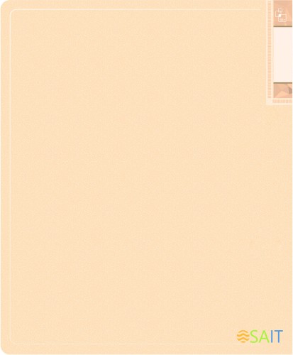 Папка с 20 прозр.вклад. Бюрократ Gems GEM20CREAM A4 пластик 0.7мм торц.карм с бум. встав кремовый жемчуг