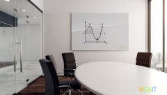 Доска стеклянная Cactus CS-GBD-90x120-WT стеклянная белый 90x120см стекло