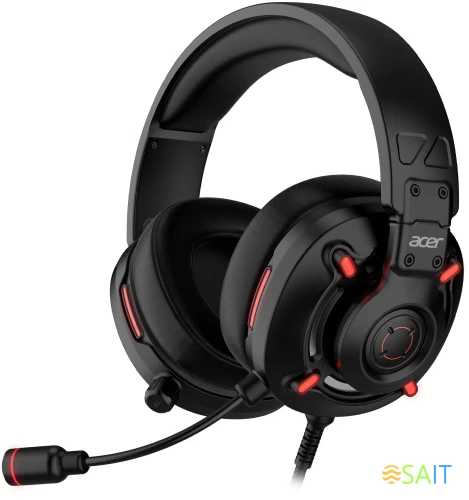 Наушники с микрофоном Acer Nitro OHW306 черный 2.1м мониторные оголовье (ZL.HDSEE.00E)