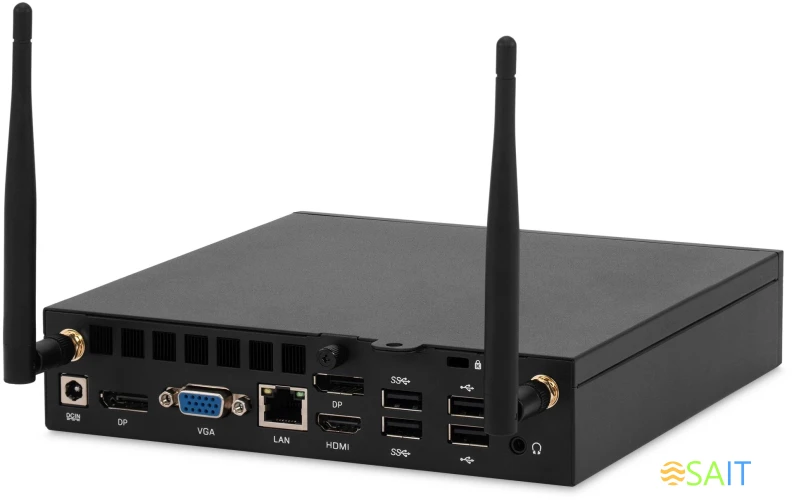 Неттоп IRU 310H6ITF i3 12100 (3.3) 8Gb SSD256Gb UHDG 730 noOS GbitEth BT черный (2031369)