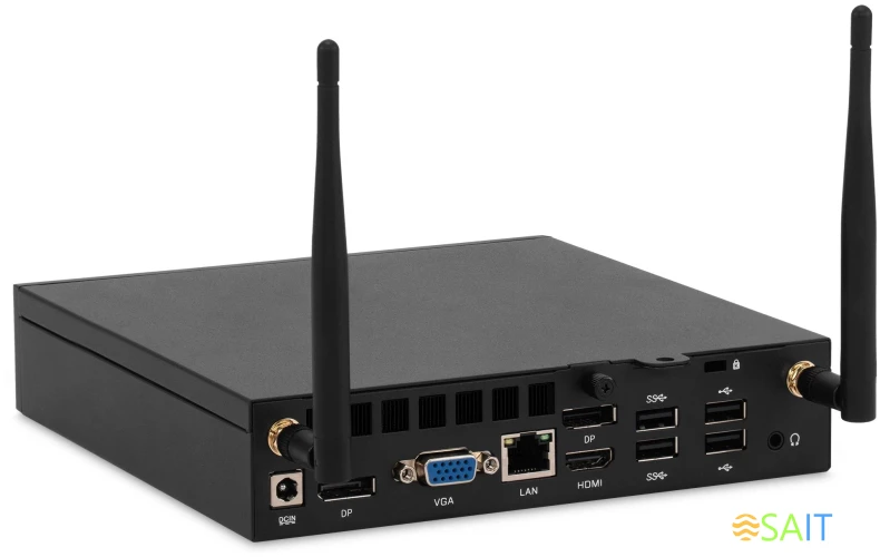 Неттоп IRU 310H6ITF i3 12100 (3.3) 8Gb SSD256Gb UHDG 730 noOS GbitEth BT черный (2031369)