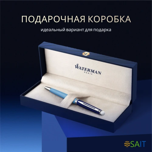 Ручка шариков. Waterman Hemisphere Colour Blocking (2179927) Blue CT M син. черн. подар.кор.