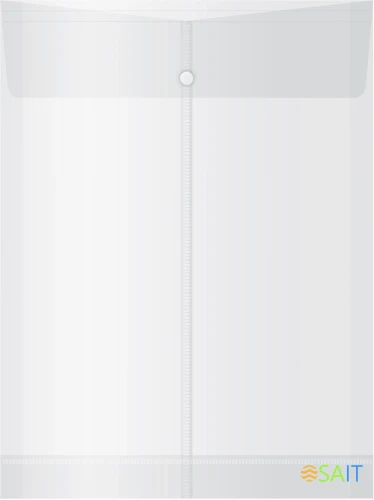 Конверт на кнопке Бюрократ -PK870 A4 вертик. расшир. пластик 0.18мм ассорти