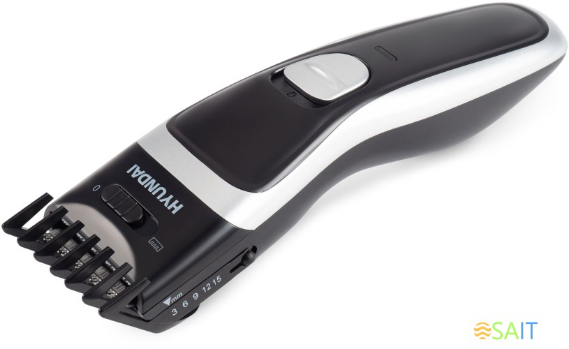 Машинка для стрижки Hyundai H-HC7117 черный 3Вт (насадок в компл:1шт)