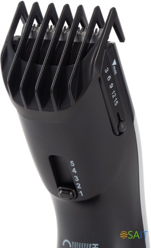 Машинка для стрижки Hyundai H-HC7117 черный 3Вт (насадок в компл:1шт)