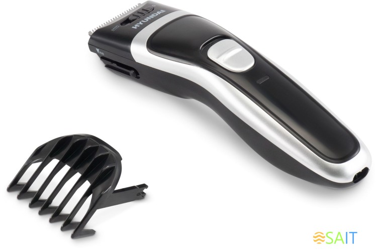 Машинка для стрижки Hyundai H-HC7117 черный 3Вт (насадок в компл:1шт)