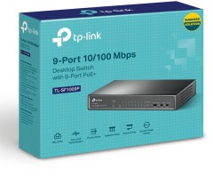 Коммутатор TP-Link TL-SF1009P 9x100Мбит/с 8PoE+ 65W неуправляемый