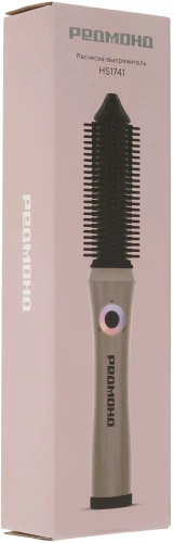 Расческа-выпрямитель Редмонд HS1741 34Вт бежевый/черный макс.темп.:200С
