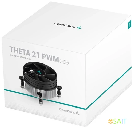 Устройство охлаждения(кулер) Deepcool Theta 21 PWM Soc-1700/1851 серебристый/черный 4-pin 30.2dB Al 95W 256gr Ret (DP-ICAP-T21P-17)