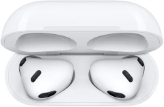 Гарнитура вкладыши Apple AirPods 3 A2565/A2564/A2897 Lightning белый беспроводные bluetooth в ушной раковине (MPNY3CH/A)