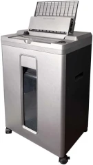 Шредер Office Kit SA200 (1,9х10) серый/черный с автоподачей (секр.P-5) фрагменты 200лист. 23лтр. пл.карты