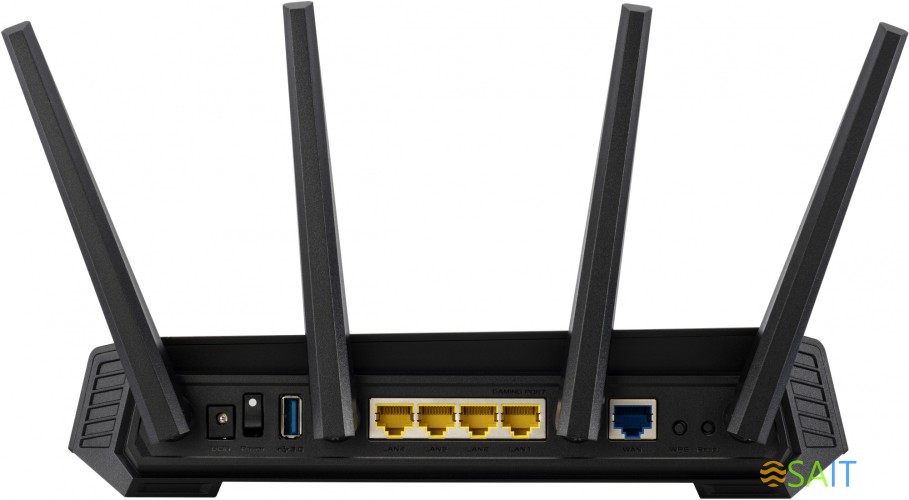 Роутер беспроводной Asus GS-AX5400 AX5400 10/100/1000BASE-TX/4G ready черный