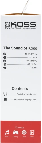 Наушники накладные Koss Porta Pro Classic 1.2м черный проводные оголовье (17101035)
